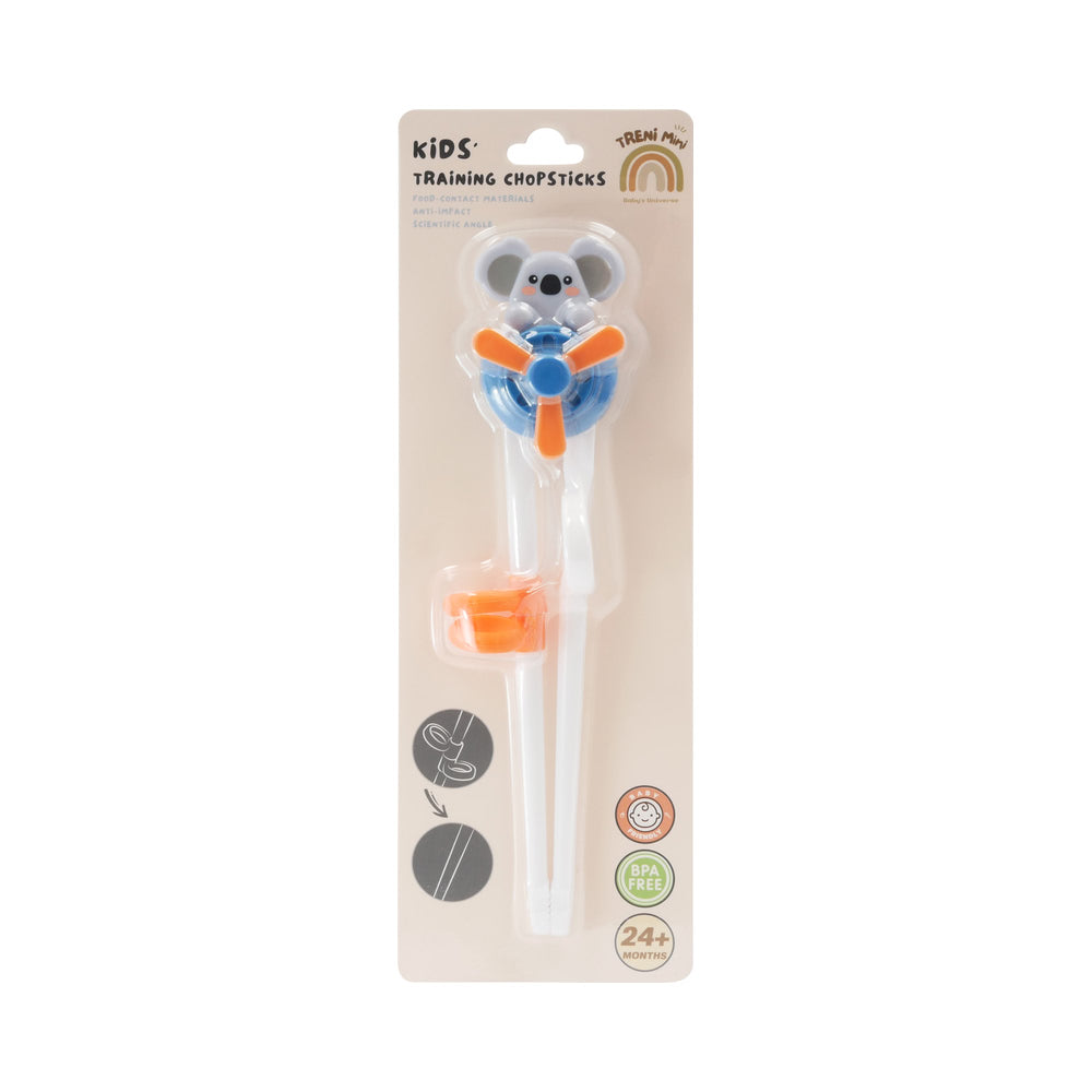 可調式幼兒輔助學習筷-無尾熊