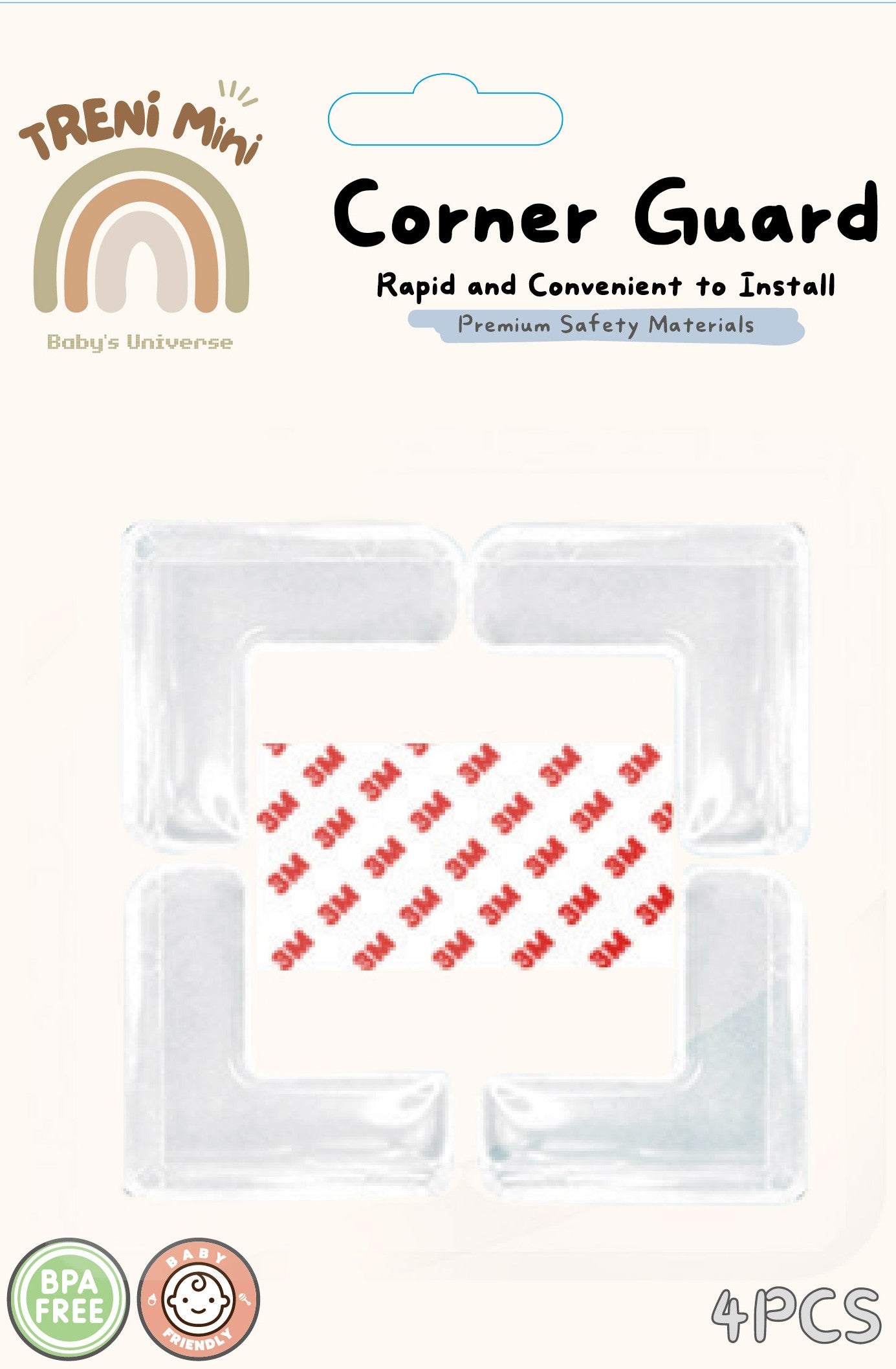 TRENI MINI兒童安全防撞透明護角