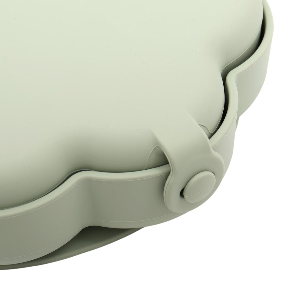 外出餐盤雲朵包附湯匙-鼠尾草綠