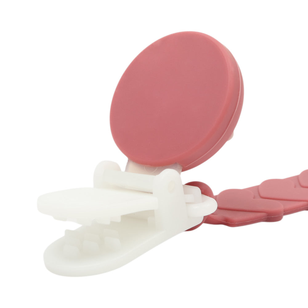 TRENI MINI-愛心矽膠奶嘴鍊-粉