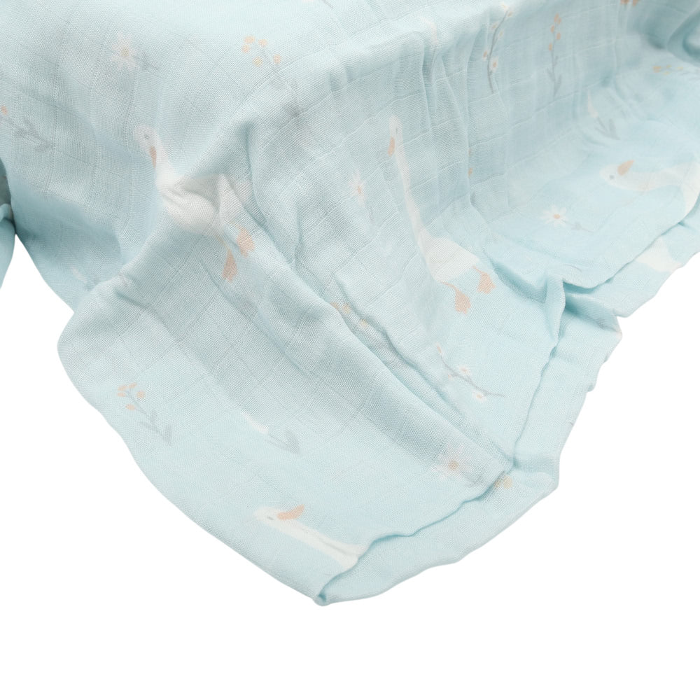 竹纖維透氣柔軟包巾毯-2入動物