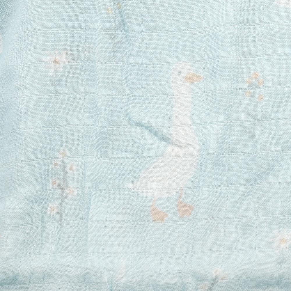 竹纖維透氣柔軟包巾毯-2入動物