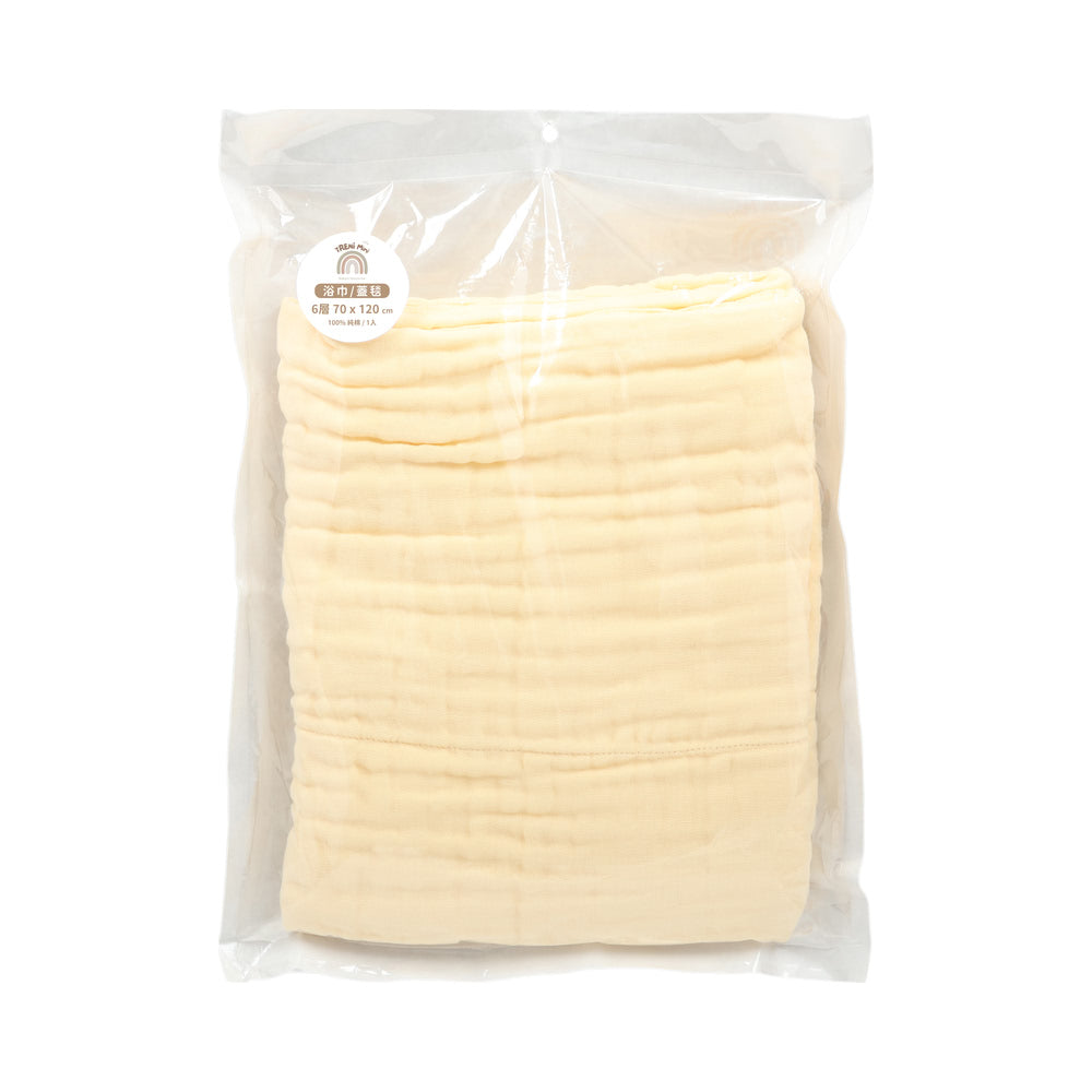 TRENi Mini棉紗布巾蓋毯70x120黃