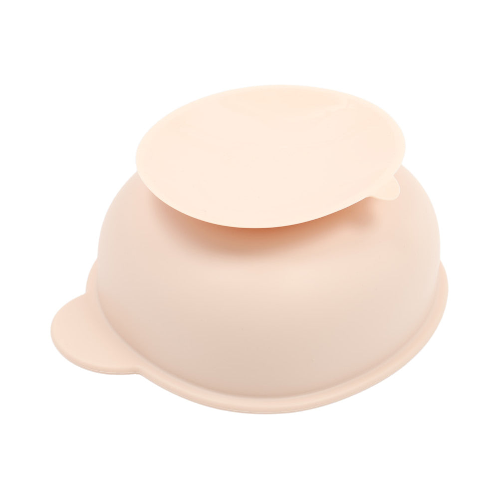 鉑金矽膠倉鼠碗附蓋-莓果粉