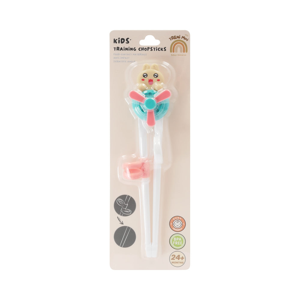 可調式幼兒輔助學習筷-兔子