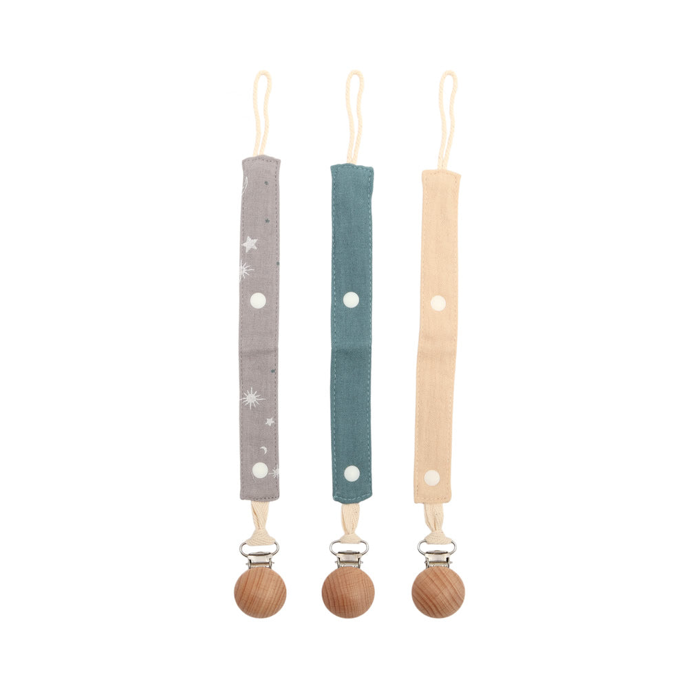 TRENI MINI-可伸縮奶嘴鍊-暮光灰